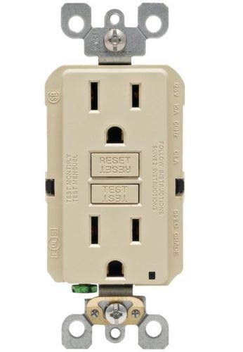 15 Amp Ivory Smartlock Pro Self-Test GFCI