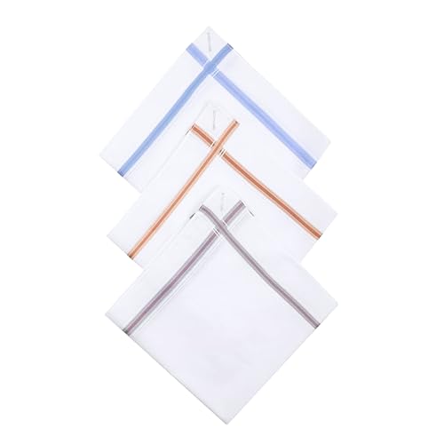 Image of BODYCARE Premium Cotton Handkerchief for Men (Set of 3) with Box | 100% Soft Cotton Hanky | Stylish Rumal for Boys & Men | Daily & Formal Use