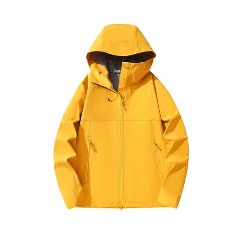 Chubasquero para mujer monocolor con bolsillos con cremallera para exterior 4