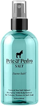 Pete & Pedro SALT - Natural Sea Salt Spray for Hair Men & Women, Instant Thickness, Volume, Texture, and a Light Hold | As Seen on Shark Tank, 8.5 oz.