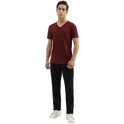 Image of UNITED COLORS OF BENETTON Men's Cotton Solid Regular Fit T-Shirt