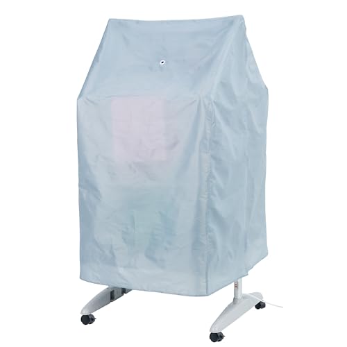 AMOS 3-Tier Electric Heated Clothes Airer with Cover & Digital Thermostat – 300W Foldable Aluminium Dryer, 36 Heating Tubes, Large Drying Capacity, Portable Indoor Laundry Rack, Silver - Image 5