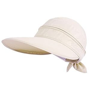 Simplicity Hats for Women UPF 50+ UV Sun Protective Convertible Beach Visor Hat