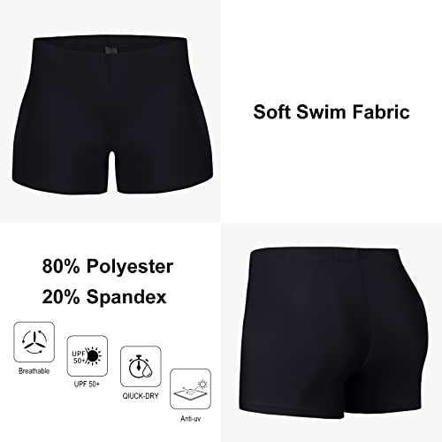 Turnhier Men's Square Leg Swimwear Jammers Swimsuit Jammer Swimming Jammers For Men （Black,3Xl） #TOP4