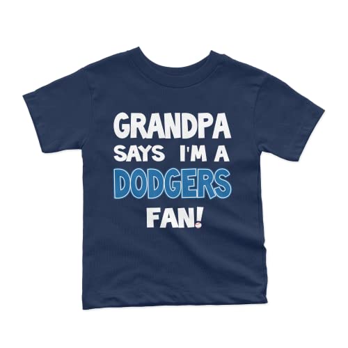 NanyCrafts' Grandpa Says I'm a Dodgers Fan Kids Shirt, Children Dodgers Fan