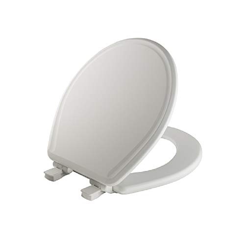 Mayfair 47slow-000 Slow Close Round Toilet Seat, Molded Wood, White