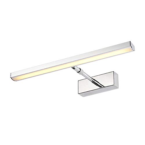Verstellbar Wasserdicht Led spiegelbeleuchtung, Modren Einfache Led spiegelleuchte badlampe Kabinett spiegel beleuchtung - 49cm(19.3 in)-12W Warmes Licht Cover