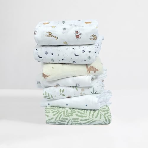 Image of Dreamology Muslin Crib Sheets Boys,Girls Super Soft,Breathable Crib Sheet