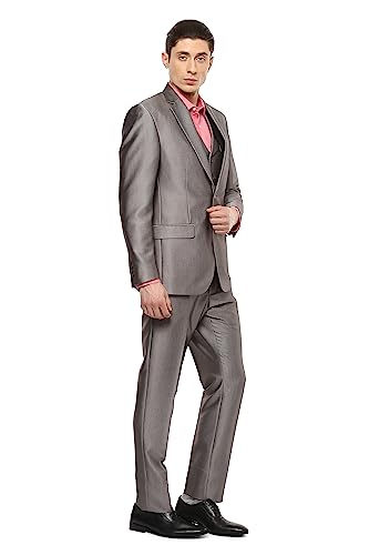 Image of Peter England Men's Poly Viscose Notch Lapel Suit