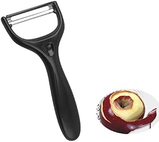 AONAT Stainless Steel Potato Peeler ,Kitchen Vegetable Peeler,Y-Shaped Swivel Potato Peeler,Stainless Steel Speed Peeler ,for Kitchen Vegetables Fruits-Black