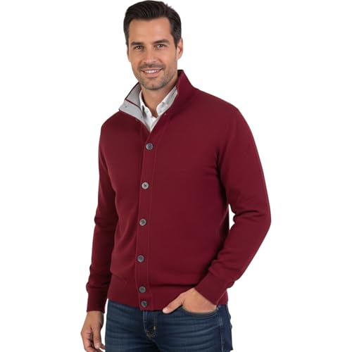 Pull manches longues laine mérinos bleu veste tricot hiver homme