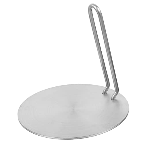 GOOHOCHY Thermal Plate Kitchen Tools Metal Induction Plate Removable Handle Heat Diffuser for Electric Cooktop Suitable for Kitchen Cooking Scenarios