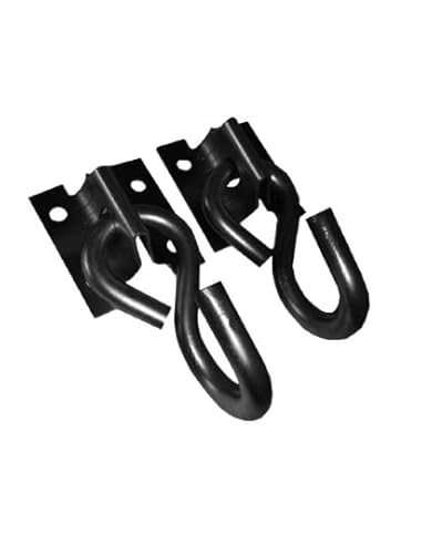 Gancho Arma Rede Reforçado para Casal suporta 250Kg (Preto)