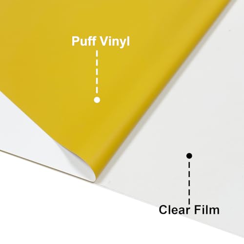 Image of Skin-Coloured 3D Puff Heat Transfer Film, 8 Sheets Per Pack, Each Sheet Measuring 12 inch x 10 inch, Suitable for 3D Heat Transfer Film in DIY T-Shirt Heat Press Kits, Easy to Cut and Weed