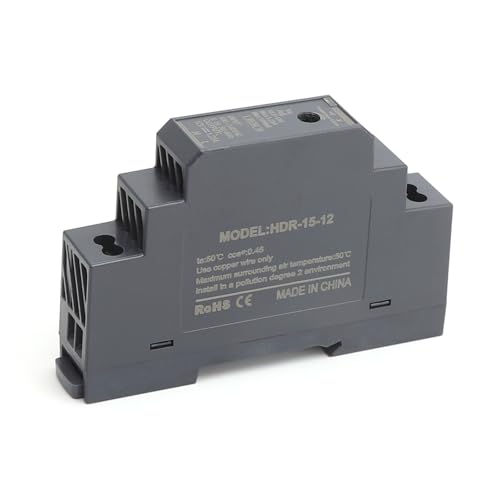 Adaptadores 12 V (CCTV) 9 Switching Power Supply, DIN Rail Transformer HDR-15-12 DC 12V 1.2...