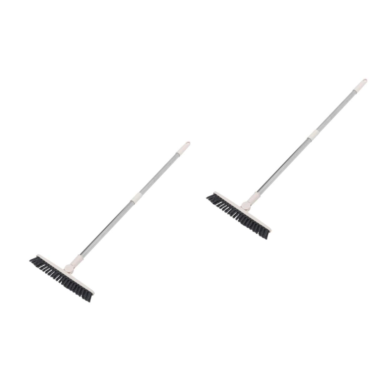 BESTYASH 2 Piezas Limpieza Rotatable con Mango para Azulejos y Grietas Multiusos para Baños para Esquinas y Áreas Difíciles
