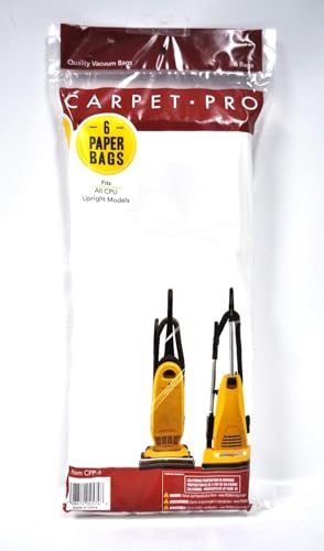 Replacement Part For Carpet Pro Upright Vacuum Cleaner 6Pk Paper Bag # compare to part Cpp-6