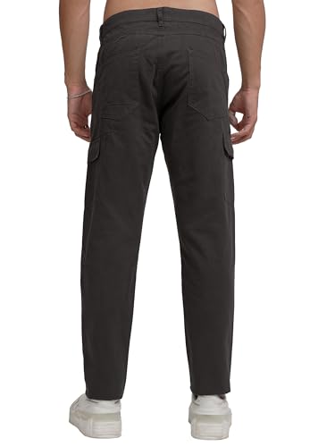 Image of Highlander Men's Tapered Fit | Cargo Trousers | Sleek & Functional | Utility Pockets | Trouser for Men | Men Trousers