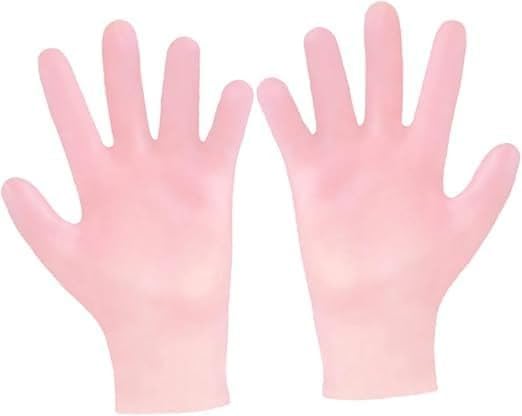Moisturizing Gloves Soft Silicone Gloves Gel Spa Hydrating Gloves, Aloe Lotion Gloves for Repairing Dry Cracked Aging Hands Eczema and Softening Rough Skin Calluses-image-23