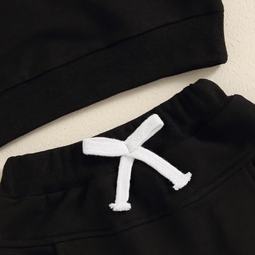 Toddler Baby Boy Fall Outfits Long Sleeve Crew Neck Pullover Sweatshirt + Jogger Pants Set Infant Winter Clothes4