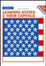 Paperback Learning States & Their Capitals - Grades 4-6 Book