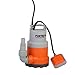 FUXTEC Tauchpumpe Schmutzwasserpumpe Wasserpumpe 250 Watt, max. 6000 l/h, max. 6 m Förderhöhe, Fremdkörper bis 0,5cm, integrierter Schwimmerschalter