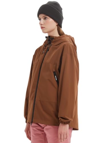 BGX Bluemagic Spring Women's Softshell Jacket with Hood Fleece Lined Warm Lightweight Waterproof Insulated Windbreaker2