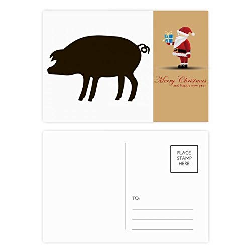 Cartes postales père Noël Black Pig raviver la magie des courriers d'enfance