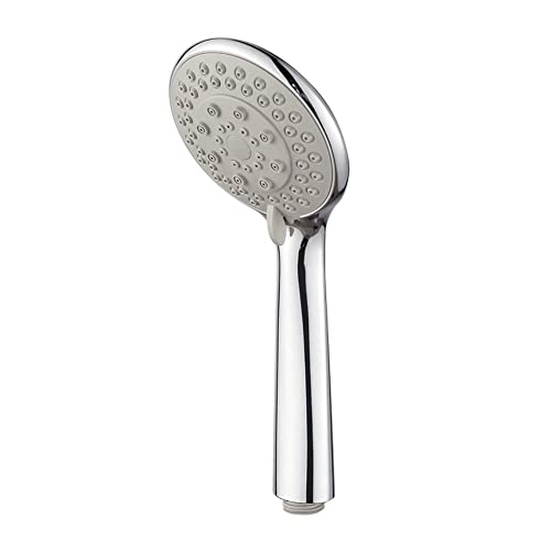 Cabezal de Ducha Manual Beyori para Baño, Alta Presión, 5 Ajustes, Redondo, Montaje en Pared