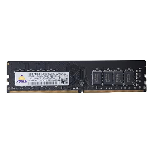 Neo Forza 32GB DDR4 3200MHz PC4-25600 CL16 U-DIMM 1.2V 288-Pin Non
