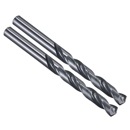 PATIKIL 1/2" Drill Bit M2 High-Speed Steel 135° Nitriding Black 2Pcs