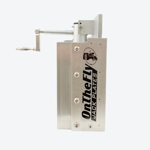 Adjustable Manual Boat Jack Plate High Grade Marine Aluminum Standard Unit - for up to 30hp Outboard Motors by On The Fly Jack Plates