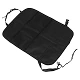 GLEAVI Almohadilla del asiento protector contra patadas del respaldo del asiento funda de asiento para niños Organizador asiento Protector patadas asiento automóvil Black