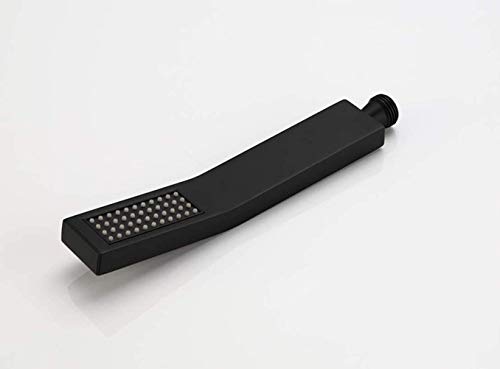 Robinet de baignoire cascade noir mat avec douche à main - 7