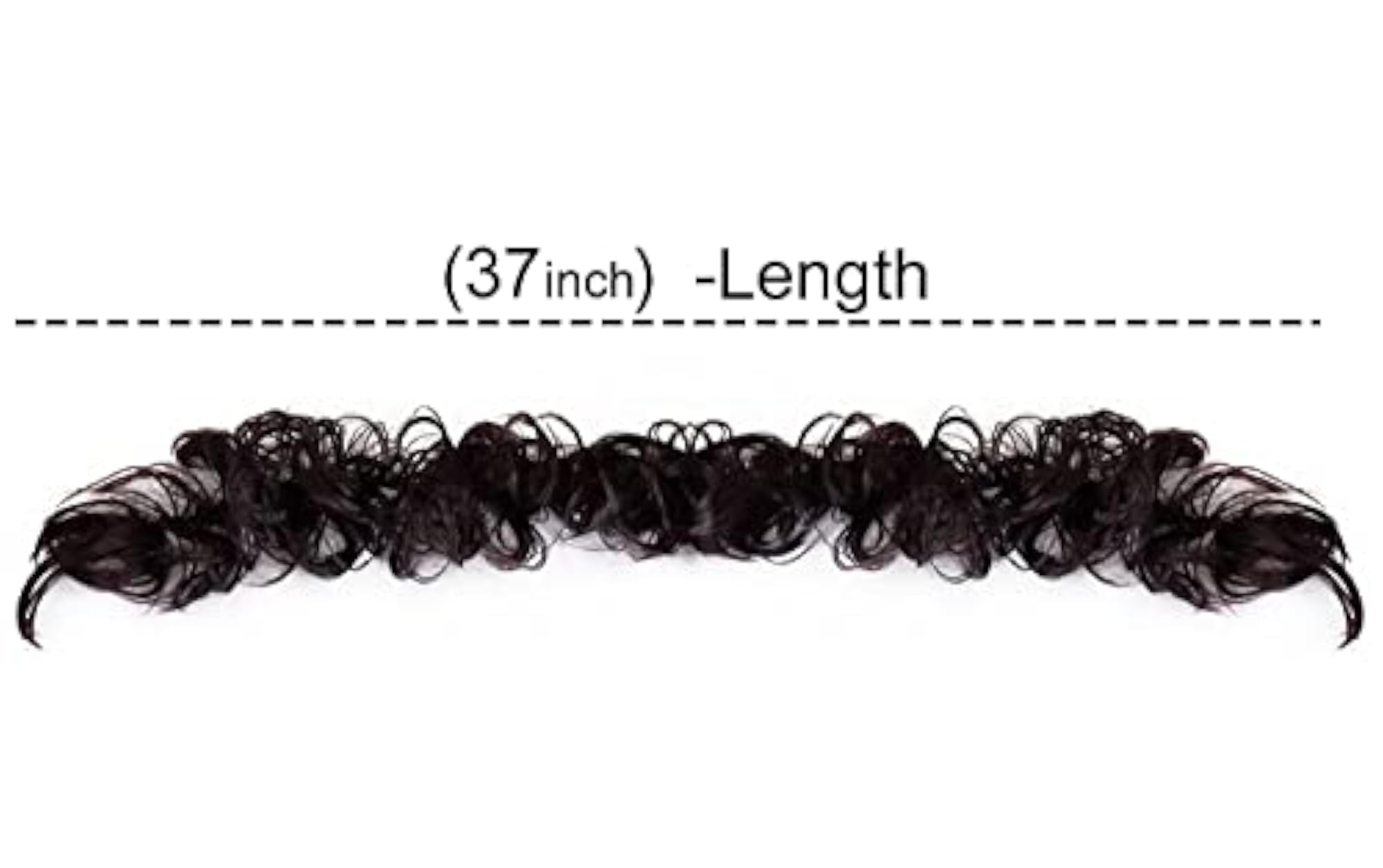Synthetic Frill Hair Extensions Messy Bun for Women