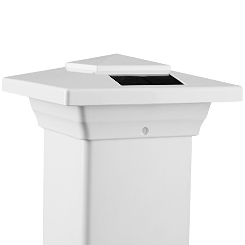 Classy Caps 4X4 Windsor Led Solar Fence Post Cap, 3-1/2" Or 4" Post #TOP2