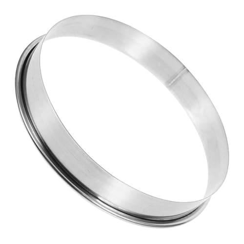 Mipcase Stainless Steel Pizza Saucing Ring Kitchen Baking Tool for Even Ingredient Distribution Easy Cleaning and Versatile Use Home Commercial Kitchens