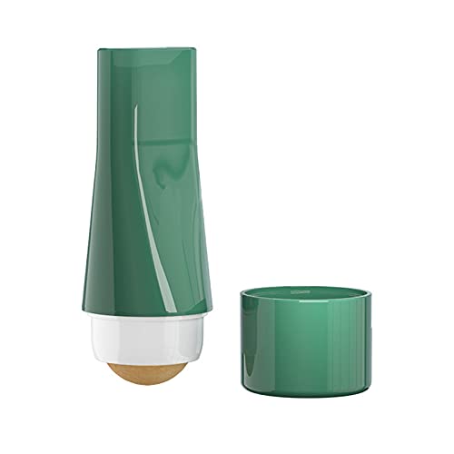 Oil-Absorbing Volcanic Face Roller, Reusable Facial Skincare Tool Oil Controller for Oily Skin On-The-Go No Harm to Skin (Dark Green)