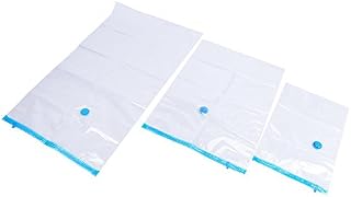 Vacuum Bag, 20pcs Vacuum Storage Bag Portable Saving Space Seal Bag Moisture Proof Clothes Seal Bag 3 Sizes for Duvets Blankets Pillows Mattress Travel Storage