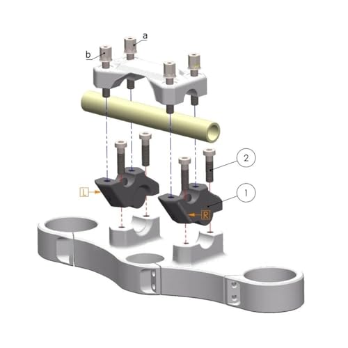 Manillar elevador F900GS para eliminar el dolor de hombros con extensor de abrazadera de tija 7