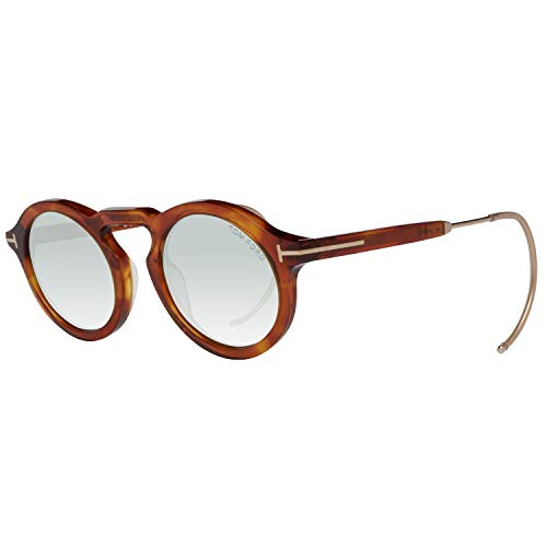 Image of Tom Ford Unisex Adults’ FT0632 53A 48 Sunglasses, Brown (Avana Bionda/Fumo)