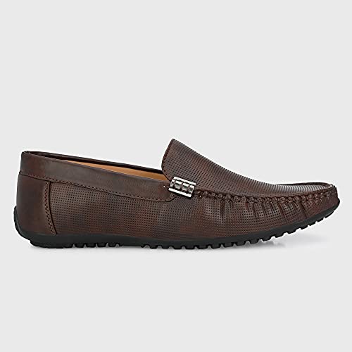 Image of Centrino Casual Loafers for Man | Shoes for Men Stylish | Lightweight Slip-On with Cushioned Insole | Comfortable Moccasin Shoes | Hand-Stitched Mens Loafer Shoes for Travel Office & Weekend Outings (9911)