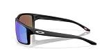 Oakley Męskie prostokątne okulary przeciwsłoneczne Oo9470 Gibston XL, Matowy czarny/Prizm Sapphire, 62 mm