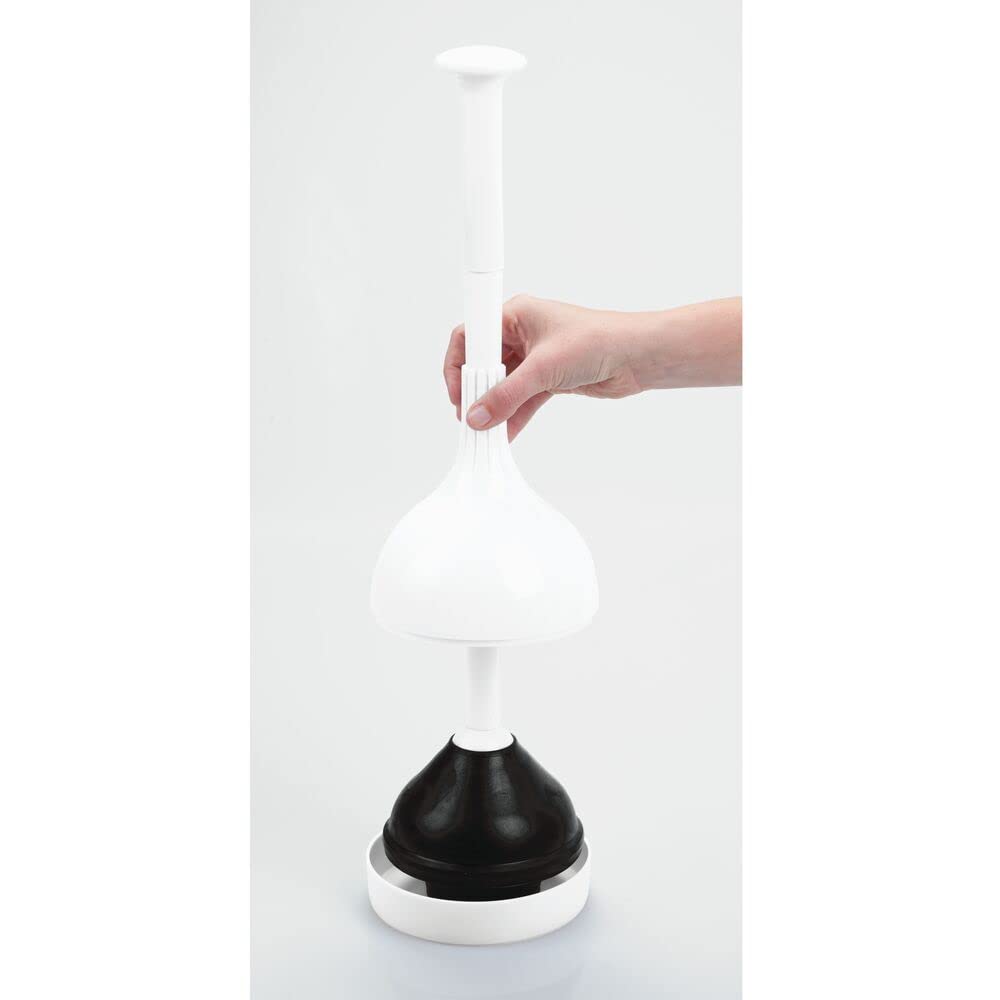 WC-Saugglocke Mit Halter – 4 Sets, Robuster Kolben Mit Abdeckung & Belüftungssystem (ca. 37 Cm)