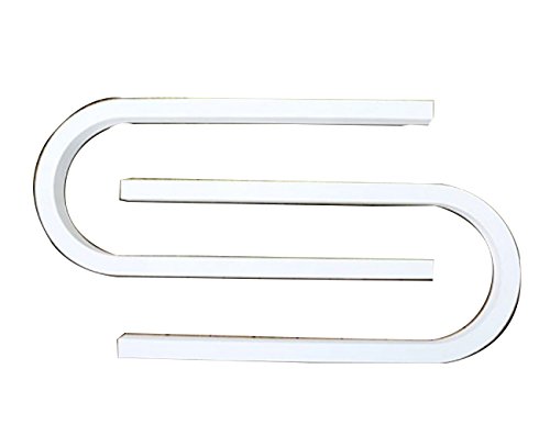 LHFJ Household Shelf Creative Nail Polish Wall Shelf,2 Pieces Simple U-Shaped Wall Mounted Cosmetic Rack Elegant Iron Wall Decorative Shelving for Manicure Store(85638cm/piece) Shelf (Color : White)