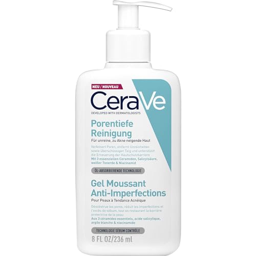 Cerave Blemish Control Cleanser with 2% Salicylic Acid & Niacinam...