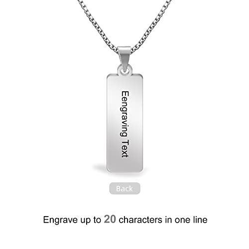 Bauma Auto Personalized Medical Alert Necklace For Men Women Engraved Stainless Steel Id Tags Medical Dog Tag C Ustom Alert Pendant Necklace Jewelry (Style 5) #TOP2