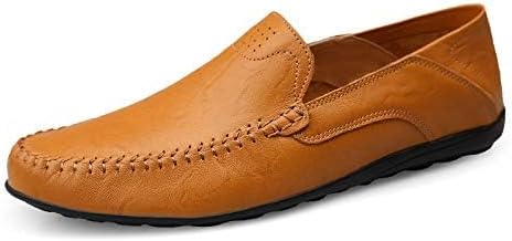 Men's Loafers Genuine Leather Flat Breathable Casual Shoes Handmade Slip On Driving Shoes Fashion Business Shoes - Image 5