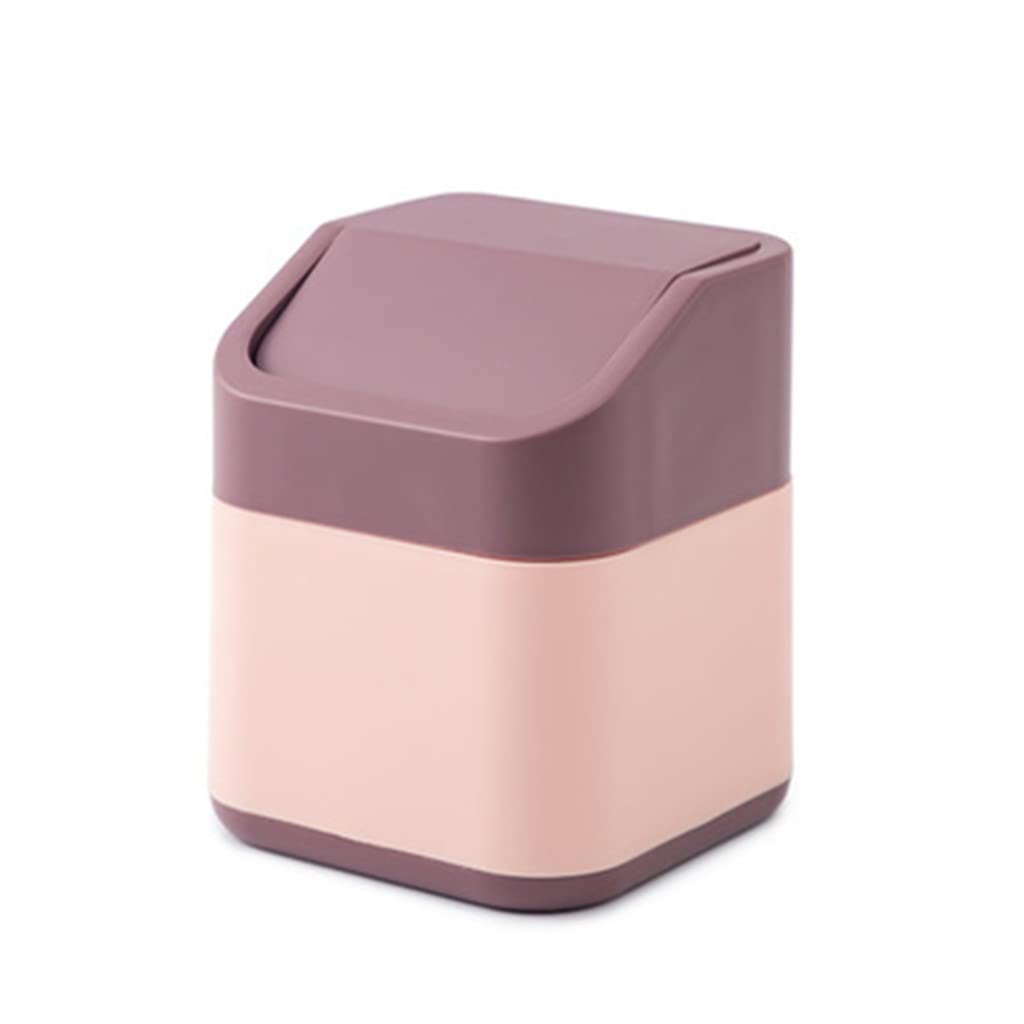 Mini-Mülleimer für den Schreibtisch, Kleiner Mülleimer für den Schreibtisch, für das Home-Office, Tisch, Mini-Mülleimer mit Deckel, Mülleimer für den Haushalt, Kleinigke