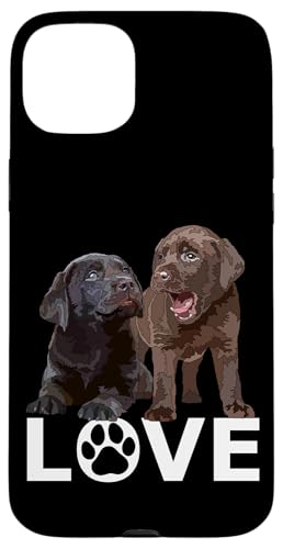 Chocolate Lab Dog Lover Labrador Love Labrador Marron Coque pour iPhone 15 Plus